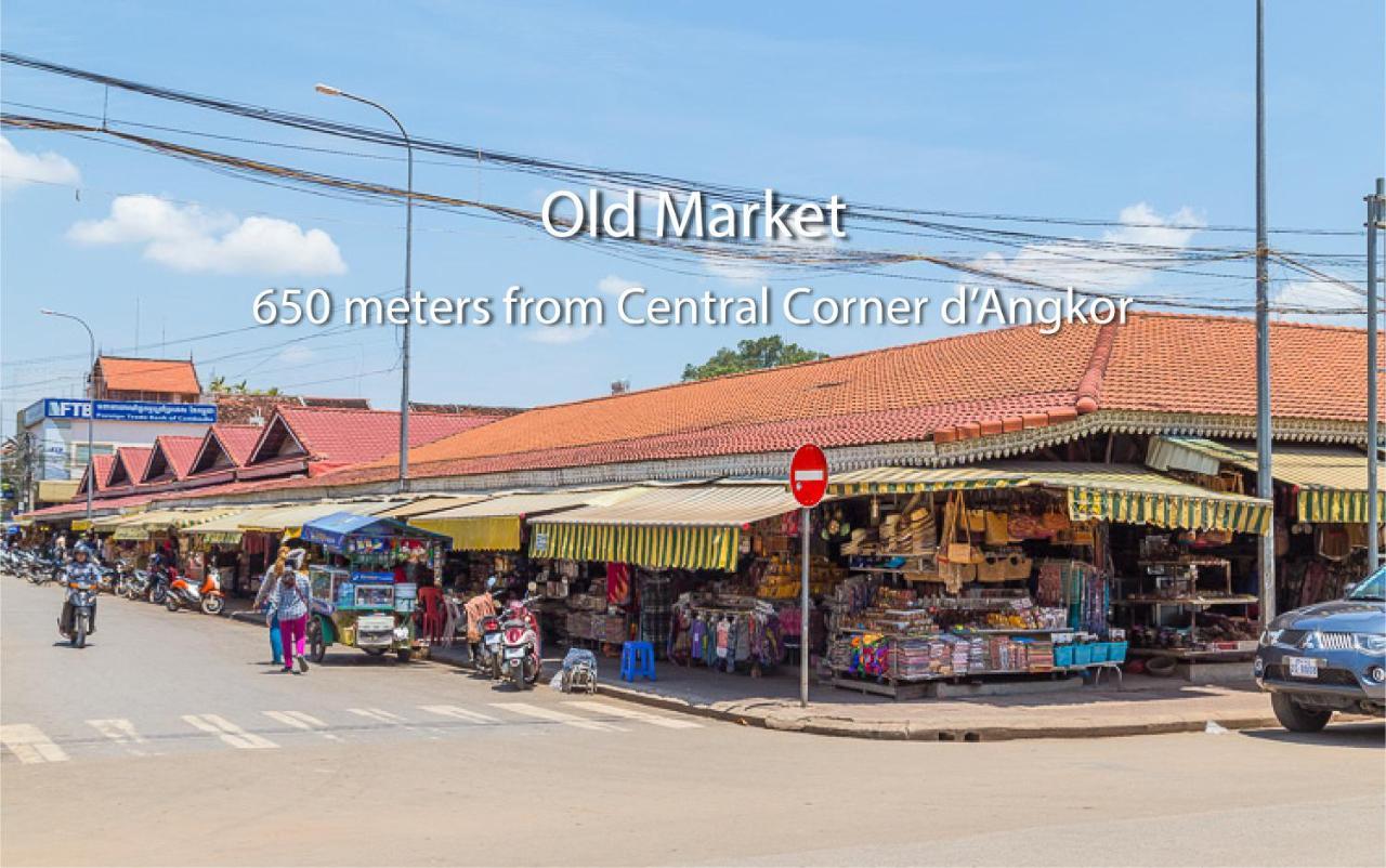 Hotel Central Corner D'Angkor Siem Reap Zewnętrze zdjęcie